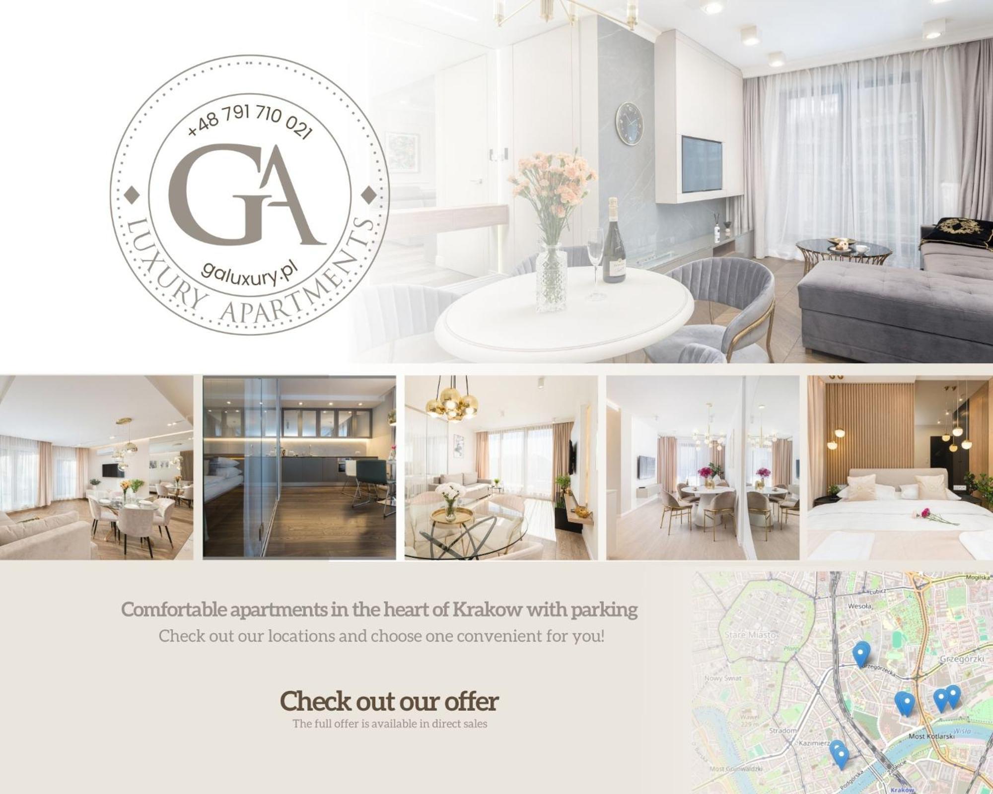 Ga Luxury Apartments W21 Kraków Eksteriør billede